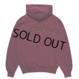 WACKO MARIA/MIDDLE WEIGHT HOODED SWEAT SHIRT（BURGUNDY）［プルオーバーパーカー-24秋冬］