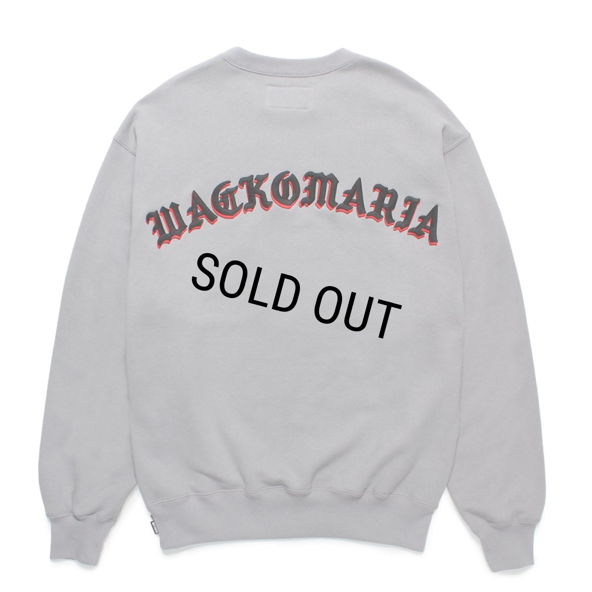 画像2: WACKO MARIA/MIDDLE WEIGHT SWEAT SHIRT（GRAY）［クルーネックスウェット-24秋冬］ (2)