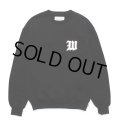 WACKO MARIA/MIDDLE WEIGHT SWEAT SHIRT（BLACK）［クルーネックスウェット-24秋冬］