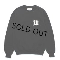WACKO MARIA/MIDDLE WEIGHT SWEAT SHIRT（BLACK）［クルーネックスウェット-24秋冬］
