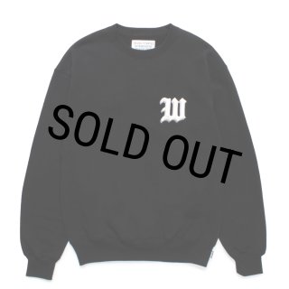WACKO MARIA/MIDDLE WEIGHT SWEAT SHIRT（BLACK）［クルーネック
