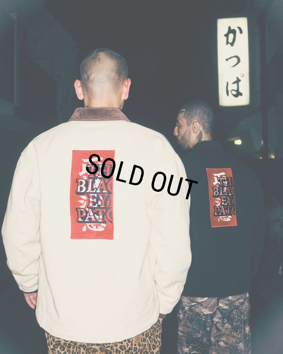 画像4: BlackEyePatch/HWC LABEL EMBROIDERED DUCK JACKET(BLACK) (4)