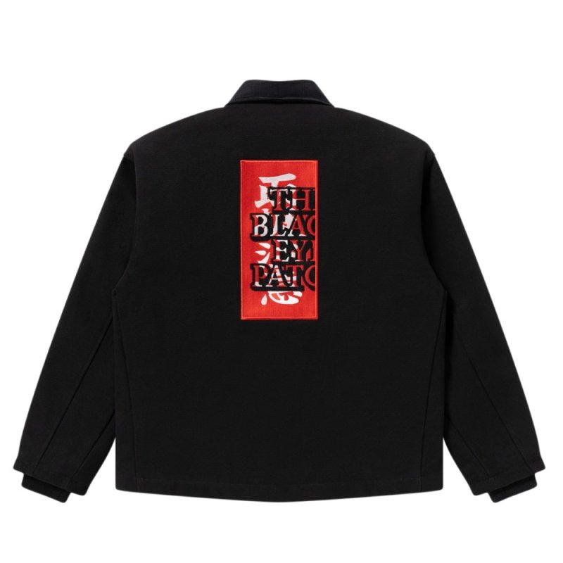 画像2: BlackEyePatch/HWC LABEL EMBROIDERED DUCK JACKET(BLACK)