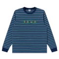 BlackEyePatch/MULTICOLOR LOGO STRIPED L/S TEE（MULTI）