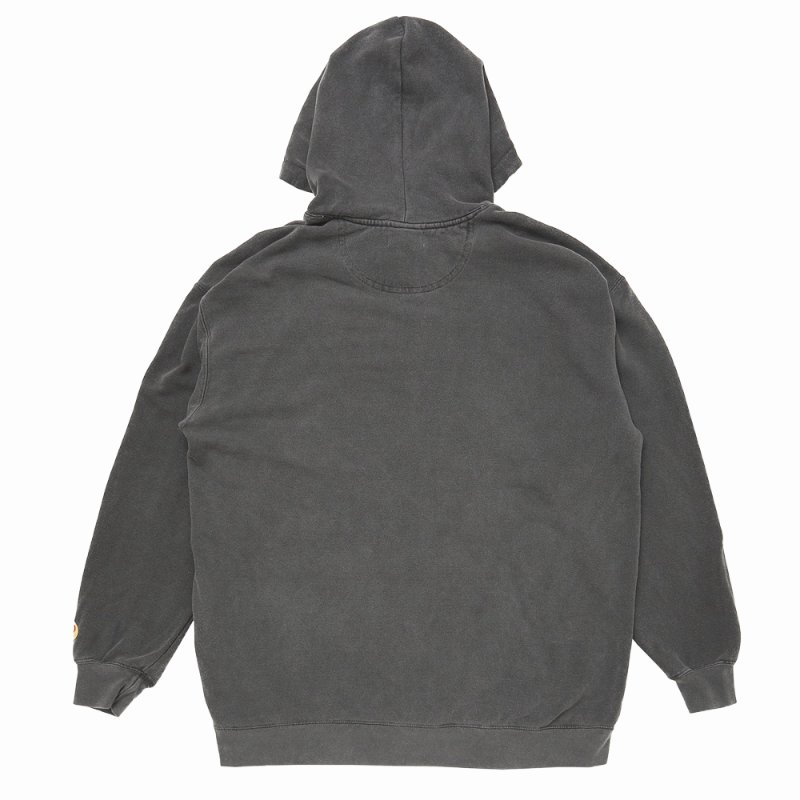画像2: PORKCHOP/MASA SCULP HOODIE A（ASH BLACK）［プルオーバーパーカー-24秋冬］