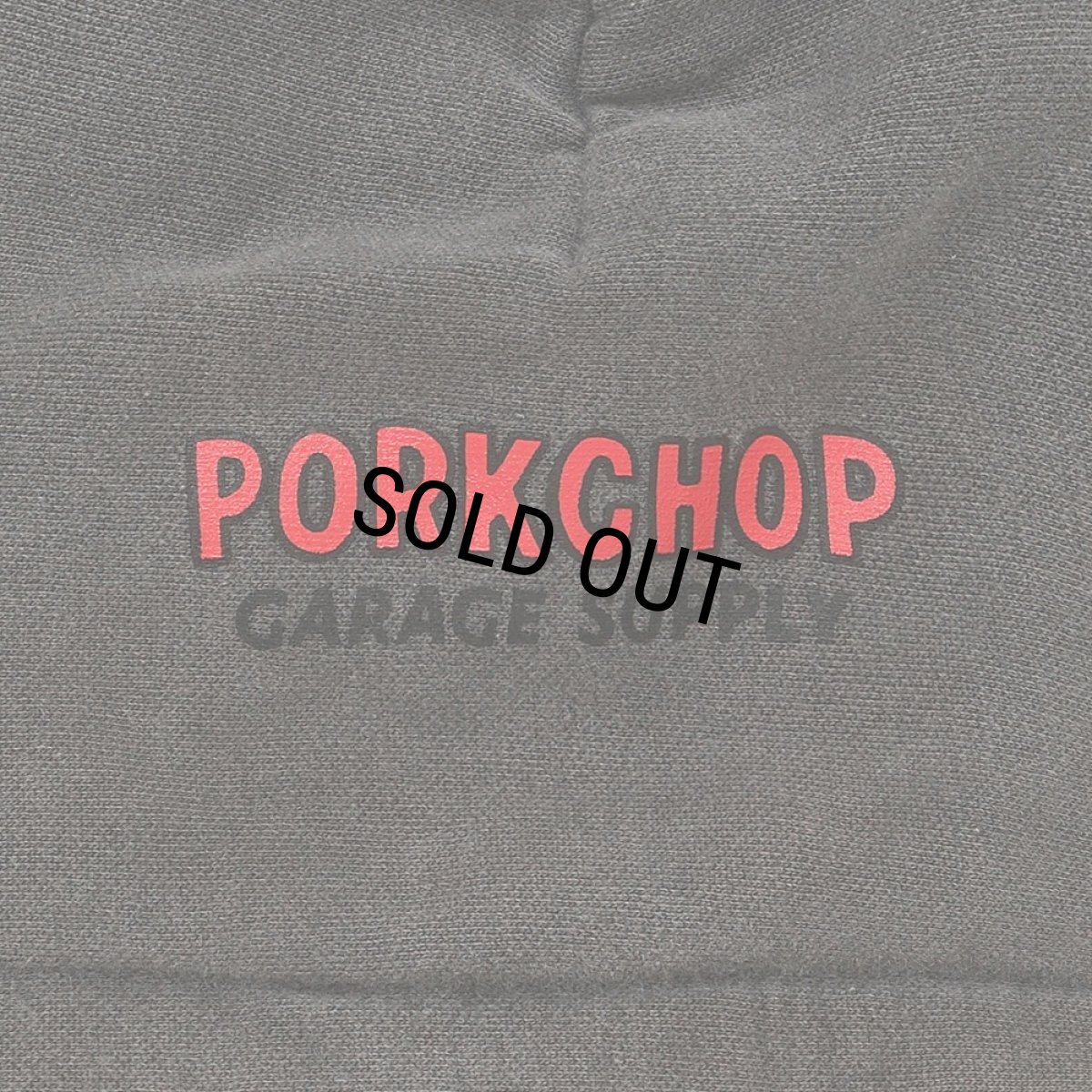 画像3: PORKCHOP/MASA SCULP HOODIE A（ASH BLACK）［プルオーバーパーカー-24秋冬］ (3)