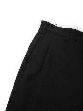 画像3: COOTIE PRODUCTIONS/Needle Punch Twill 1 Tuck Trousers（Black）［ニードルパンチツイルワンタックトラウザース-24秋冬］ (3)