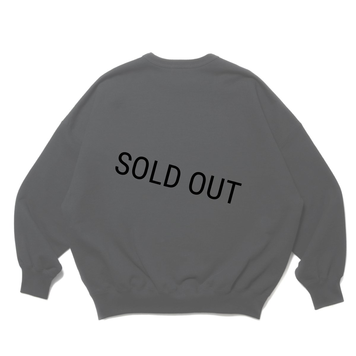 画像2: COOTIE PRODUCTIONS/Open End Yarn Plain Sweat Crew（Black）［スウェットクルー-24秋冬］ (2)