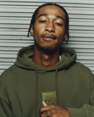 画像4: BlackEyePatch/HANDLE WITH CARE HOODIE(OLIVE) (4)