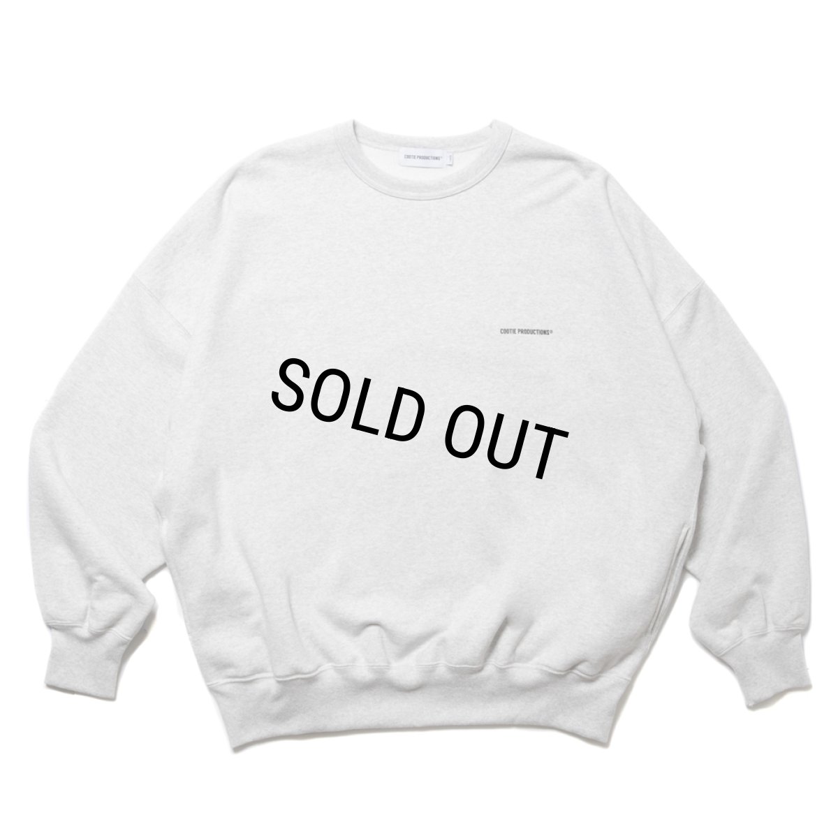 画像1: COOTIE PRODUCTIONS/Open End Yarn Plain Sweat Crew（Oatmeal）［スウェットクルー-24秋冬］ (1)