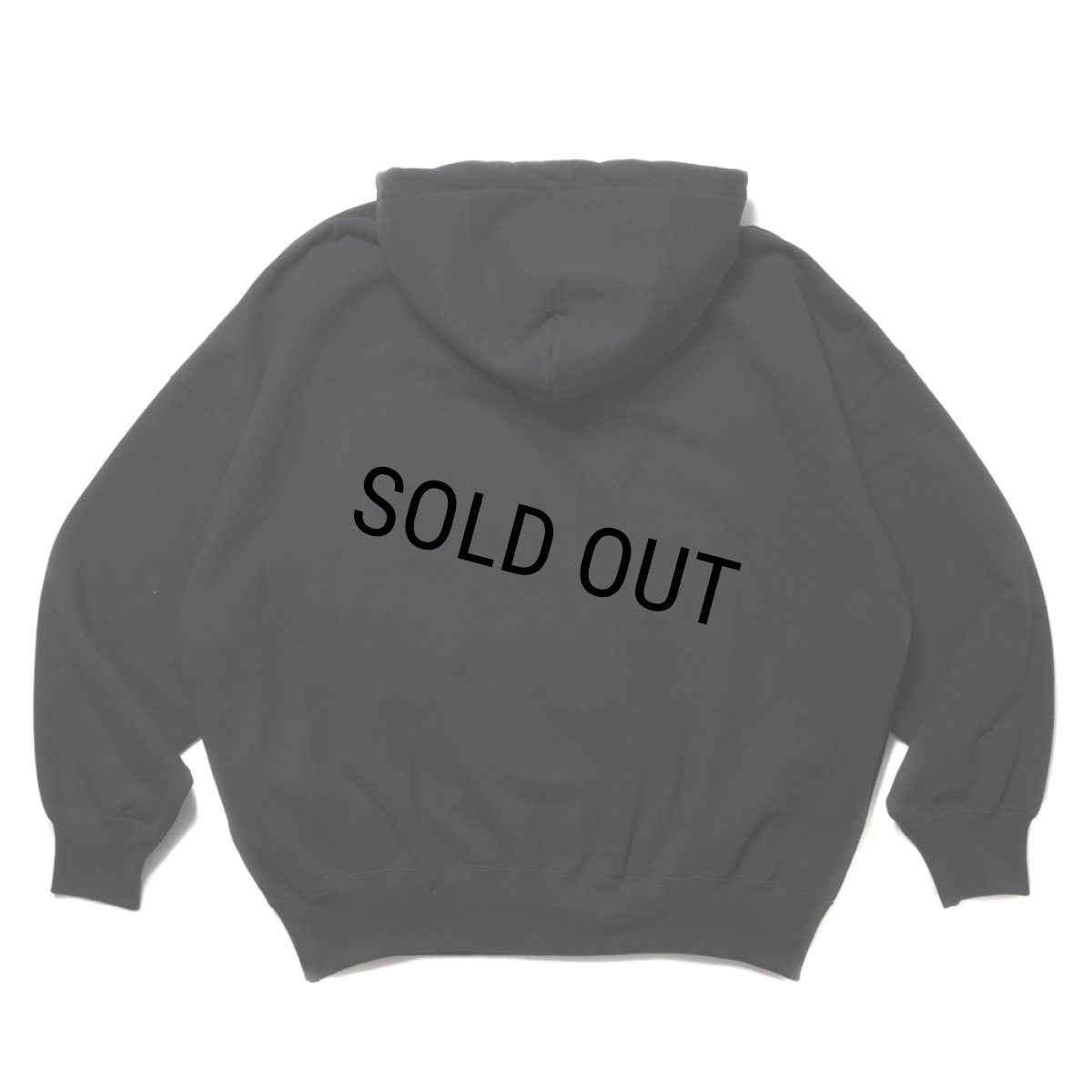 画像2: COOTIE PRODUCTIONS/Open End Yarn Plain Sweat Hoodie（Black）［スウェットフーディー-24秋冬］ (2)