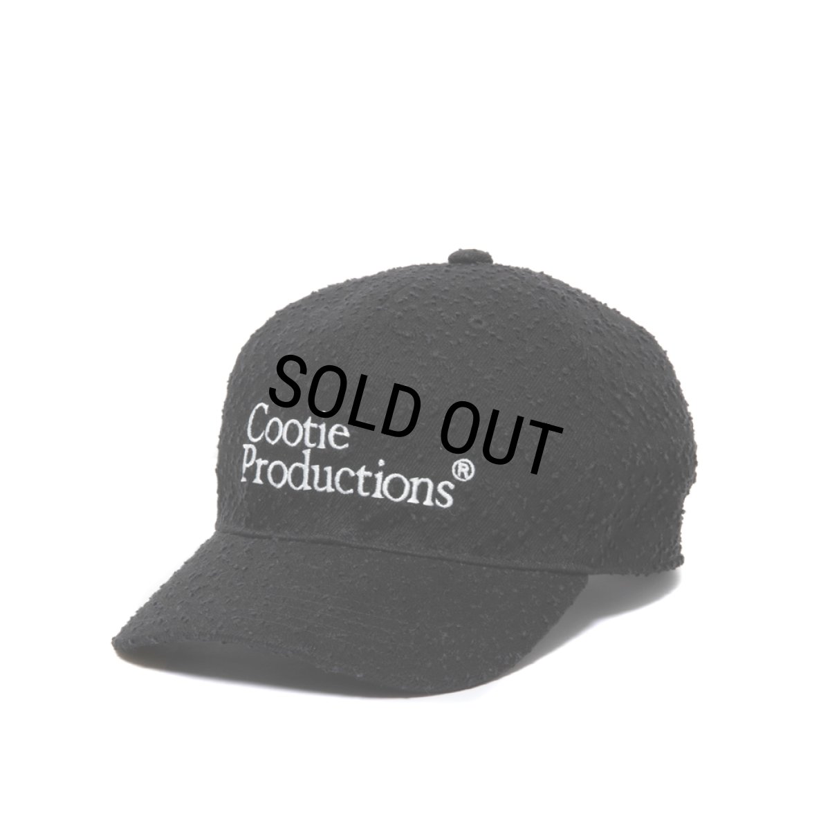 画像2: COOTIE PRODUCTIONS/Needle Punch Twill 6 Panel Cap（Black）［ニードルパンチツイル6パネルキャップ-24秋冬］ (2)