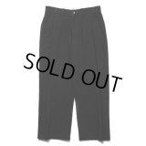 COOTIE PRODUCTIONS/Needle Punch Twill 1 Tuck Trousers（Black）［ニードルパンチツイルワンタックトラウザース-24秋冬］