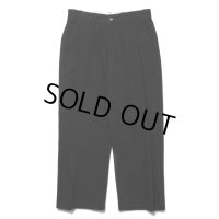 COOTIE PRODUCTIONS/Needle Punch Twill 1 Tuck Trousers（Black）［ニードルパンチツイルワンタックトラウザース-24秋冬］