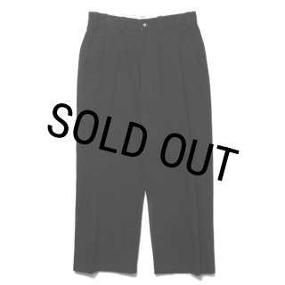 COOTIE PRODUCTIONS/Needle Punch Twill 1 Tuck Trousers（Black