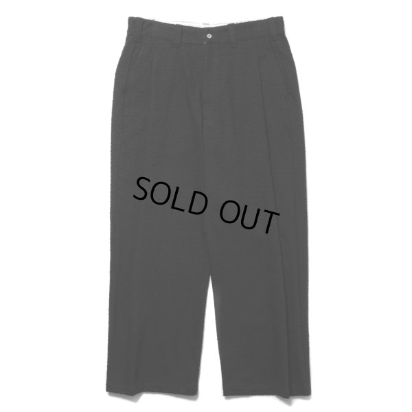 画像1: COOTIE PRODUCTIONS/Needle Punch Twill 1 Tuck Trousers（Black）［ニードルパンチツイルワンタックトラウザース-24秋冬］