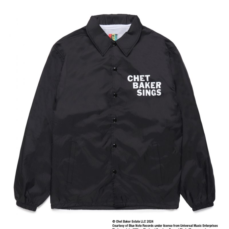 画像1: WACKO MARIA/CHET BAKER / COACH JACKET（BLACK）［コーチJKT-24秋冬］
