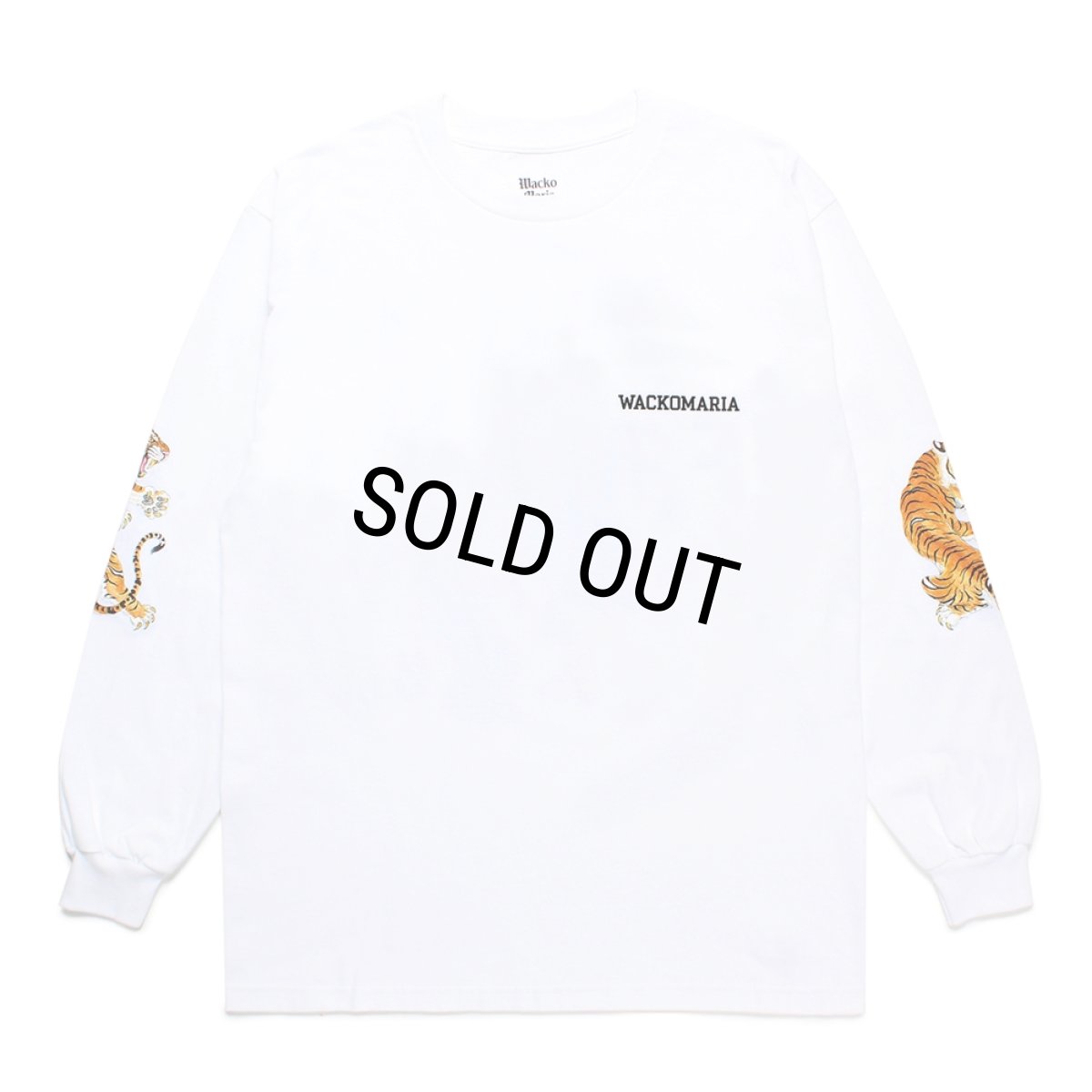 画像1: WACKO MARIA/TIM LEHI / LONG SLEEVE T-SHIRT（WHITE）［プリント長袖T-24秋冬］ (1)