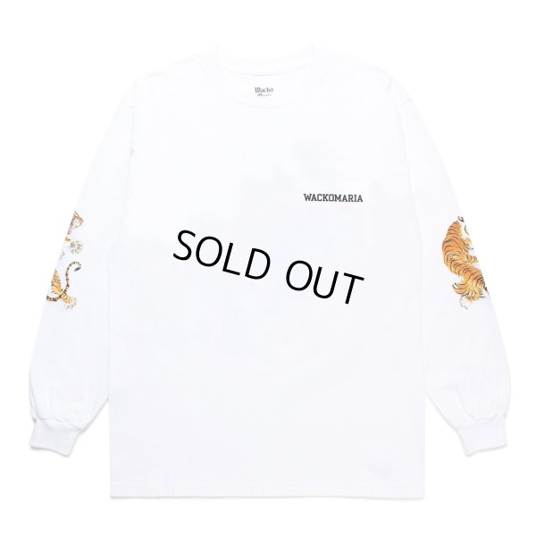画像1: WACKO MARIA/TIM LEHI / LONG SLEEVE T-SHIRT（WHITE）［プリント長袖T-24秋冬］