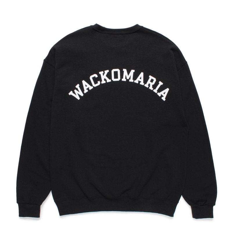 画像2: WACKO MARIA/TIM LEHI / SWEAT SHIRT（BLACK）［クルーネックスウェット-24秋冬］