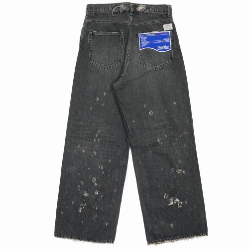 他の写真2: 【30%OFF】DAIRIKU/Super Damage Wide Denim Pants（Black）［スーパーダメージワイドデニムパンツ-24秋冬］