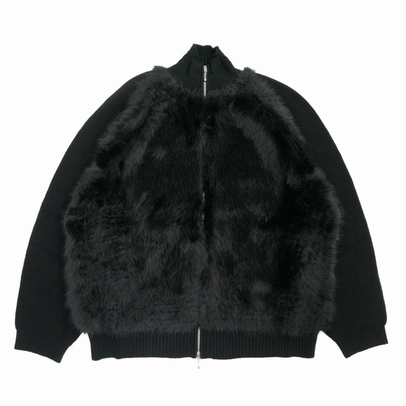 画像1: 【30%OFF】DAIRIKU/"Bear" Drivers Knit（Black）［ドライバーズニット-24秋冬］