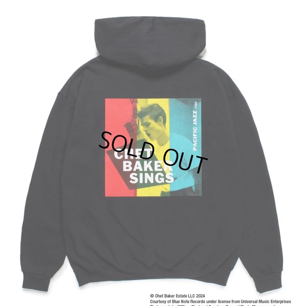画像1: WACKO MARIA/CHET BAKER / HOODED SWEAT SHIRT（BLACK）［プルオーバーパーカー-24秋冬］