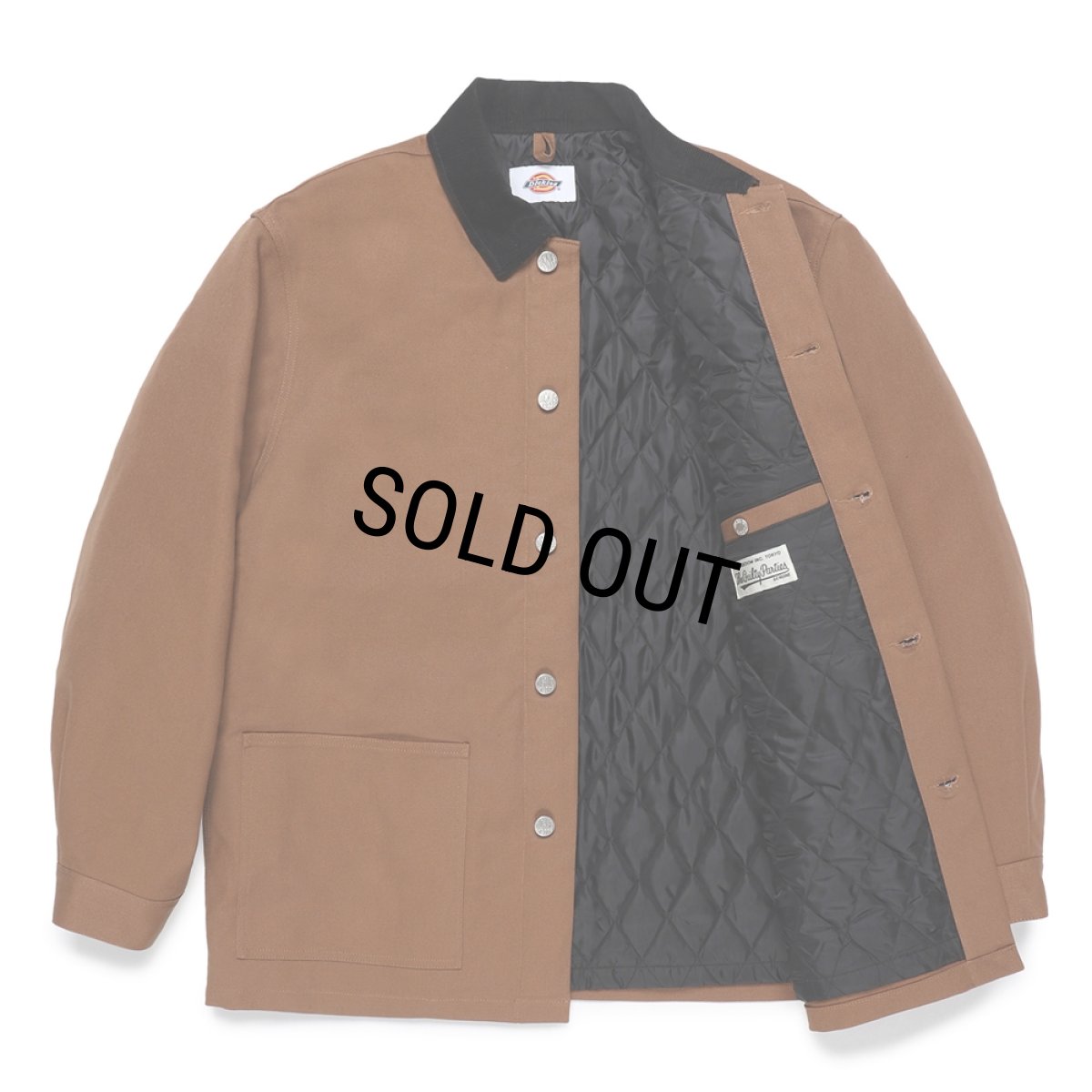 画像2: WACKO MARIA/DICKIES / COVERALL（BROWN）［カバーオール-24秋冬］ (2)