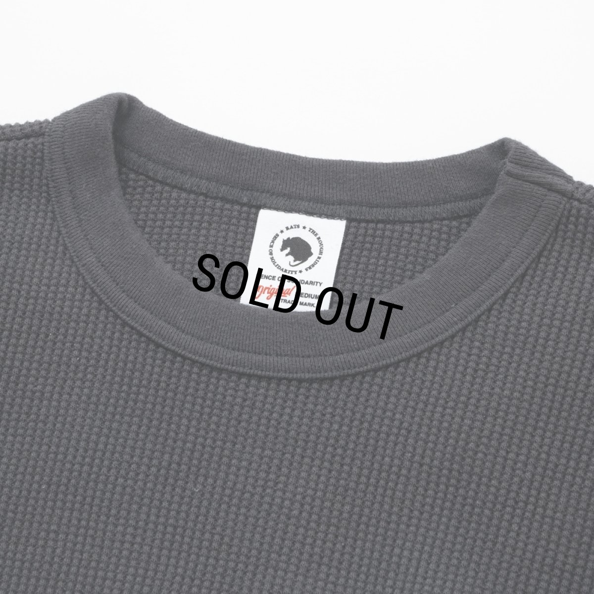 画像3: 【30%OFF】RATS/WAFFLE THERMAL（CHARCOAL）［ワッフルサーマル-24秋冬］ (3)