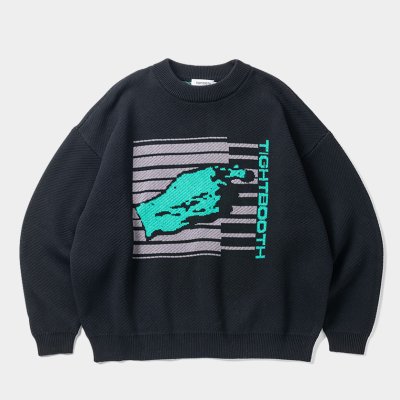 画像1: 【30%OFF】TIGHTBOOTH/KEYBOARD KNIT SWEATER（Black）［ニットセーター-24秋冬］