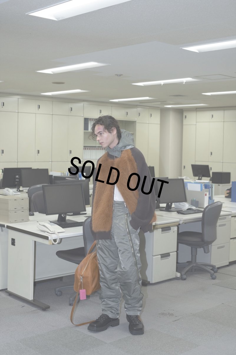 画像5: 【50%OFF】DAIRIKU/"Bear" Drivers Knit（Brown）［ドライバーズニット-24秋冬］ (5)