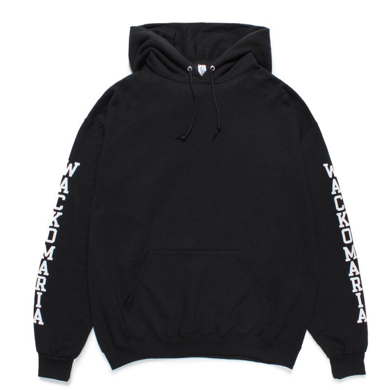 画像1: WACKO MARIA/TIM LEHI / HOODED SWEAT SHIRT（BLACK）［プルオーバーパーカー-24秋冬］