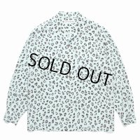 WACKO MARIA/LEOPARD HAWAIIAN SHIRT（MINT）［レオパードハワイアンシャツ-24秋冬］