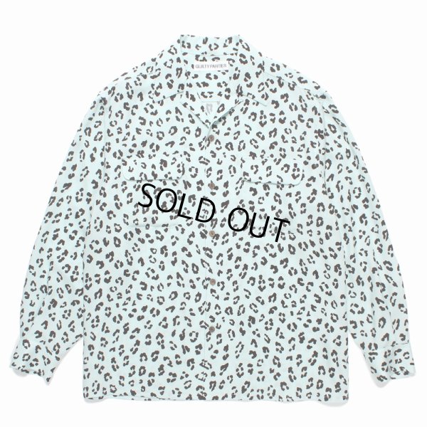画像1: WACKO MARIA/LEOPARD HAWAIIAN SHIRT（MINT）［レオパードハワイアンシャツ-24秋冬］