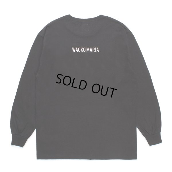 画像2: WACKO MARIA/TIM LEHI / LONG SLEEVE T-SHIRT（BLACK）［刺繍長袖T-24秋冬］