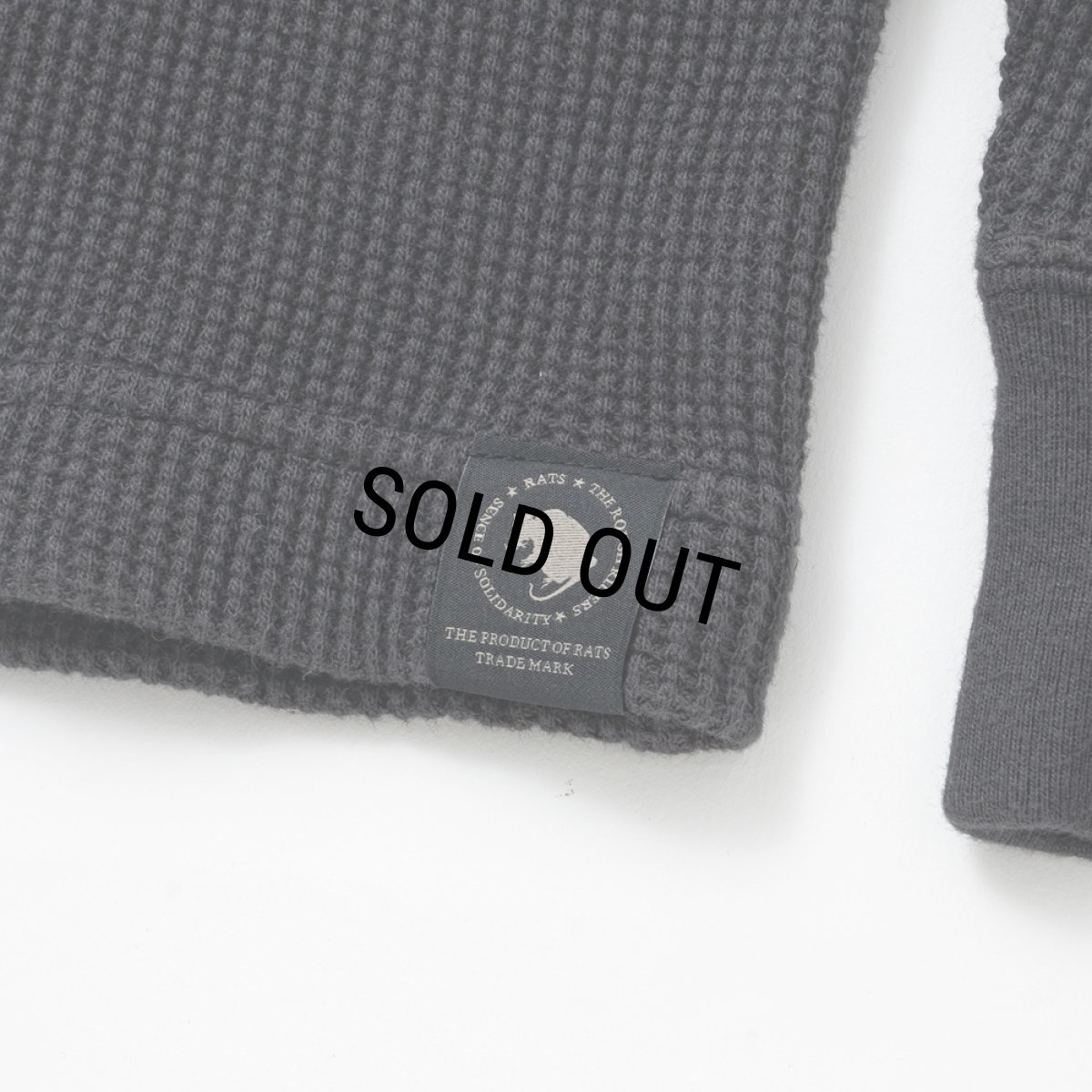 画像4: 【30%OFF】RATS/WAFFLE THERMAL（CHARCOAL）［ワッフルサーマル-24秋冬］ (4)