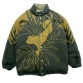 【30%OFF】DAIRIKU/"Leopard" Knit Reversible down jacket（Khaki）［リバーシブルダウンJKT-24秋冬］