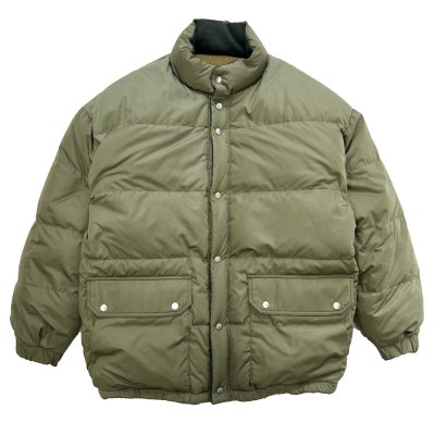 画像2: 【30%OFF】DAIRIKU/"Leopard" Knit Reversible down jacket（Khaki）［リバーシブルダウンJKT-24秋冬］
