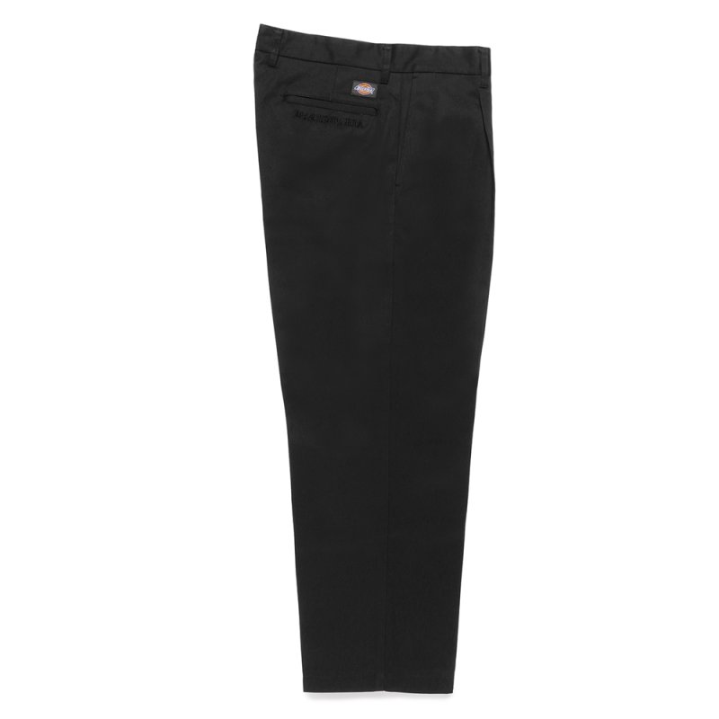画像1: WACKO MARIA/DICKIES / PLEATED TROUSERS（BLACK）［ワンタックトラウザース-24秋冬］