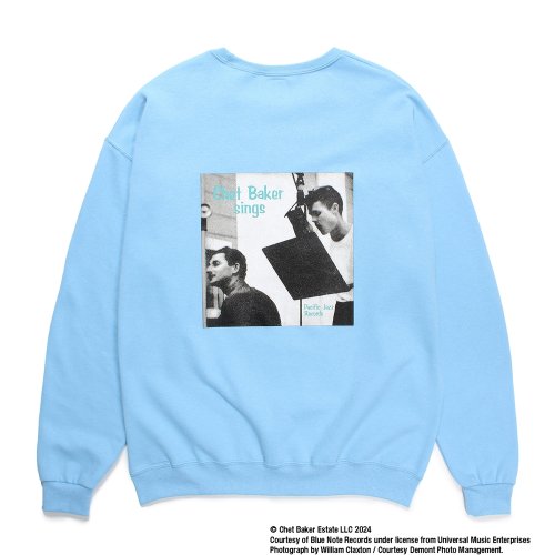 他の写真2: WACKO MARIA/CHET BAKER / SWEAT SHIRT（BLUE）［クルーネックスウェット-24秋冬］