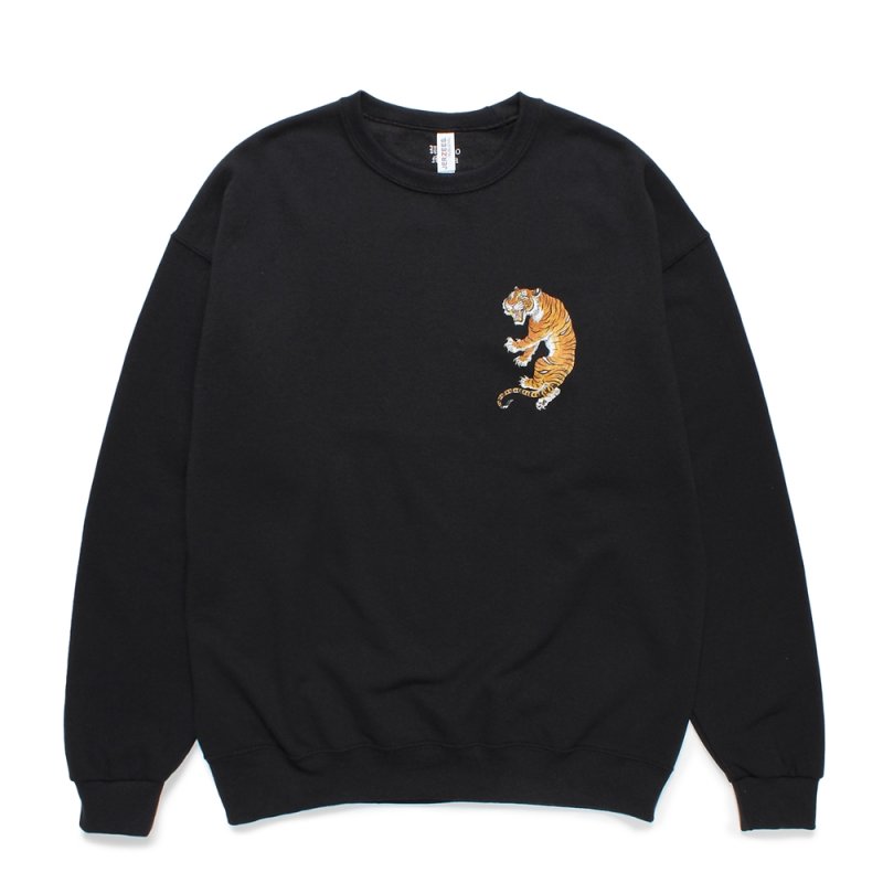 画像1: WACKO MARIA/TIM LEHI / SWEAT SHIRT（BLACK）［クルーネックスウェット-24秋冬］