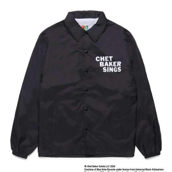 画像2: WACKO MARIA/CHET BAKER / COACH JACKET（BLACK）［コーチJKT-24秋冬］