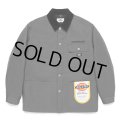 WACKO MARIA/DICKIES / COVERALL（GRAY）［カバーオール-24秋冬］