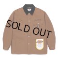 WACKO MARIA/DICKIES / COVERALL（BROWN）［カバーオール-24秋冬］
