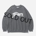 TIGHTBOOTH/ACID LOGO CREW SWEAT SHIRT（Black）［クルーネックスウェット-24秋冬］