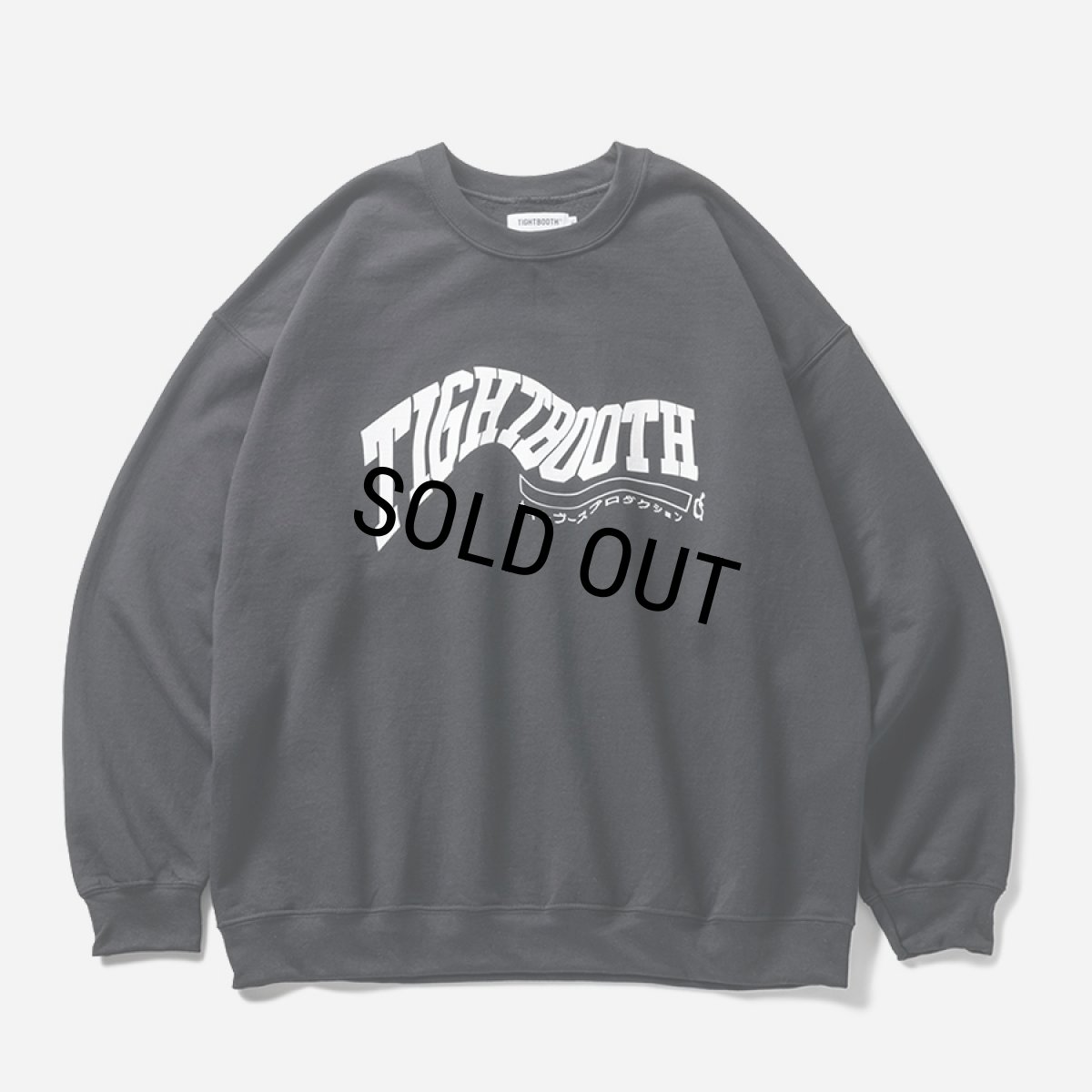 画像1: TIGHTBOOTH/ACID LOGO CREW SWEAT SHIRT（Black）［クルーネックスウェット-24秋冬］ (1)