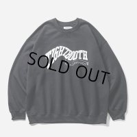 TIGHTBOOTH/ACID LOGO CREW SWEAT SHIRT（Black）［クルーネックスウェット-24秋冬］
