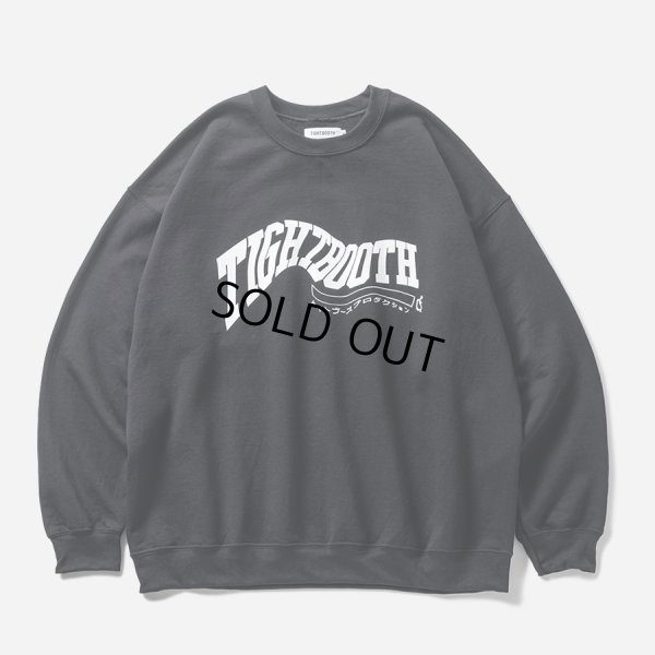 画像1: TIGHTBOOTH/ACID LOGO CREW SWEAT SHIRT（Black）［クルーネックスウェット-24秋冬］