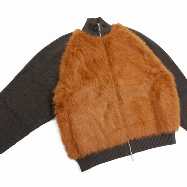 画像3: 【30%OFF】DAIRIKU/"Bear" Drivers Knit（Brown）［ドライバーズニット-24秋冬］