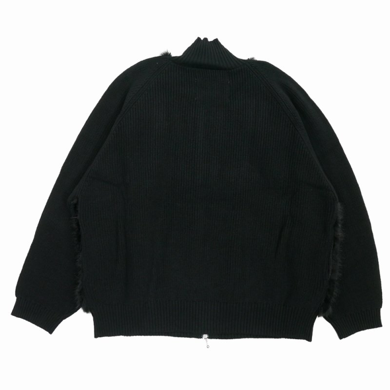 画像2: 【30%OFF】DAIRIKU/"Bear" Drivers Knit（Black）［ドライバーズニット-24秋冬］